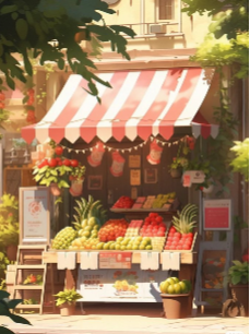 Dựa Vào Không Gian Mở Quán Ăn Bán Nông Sản